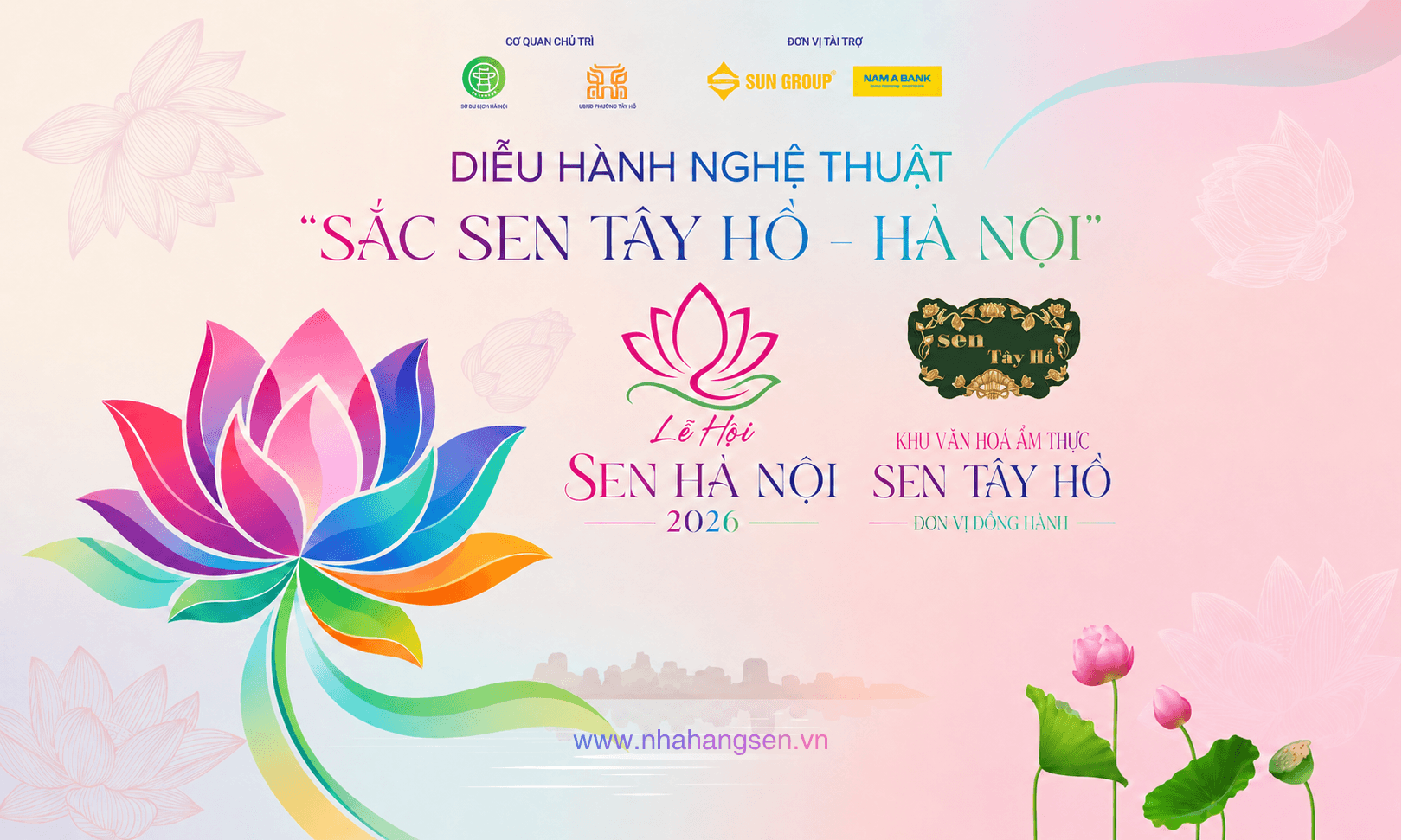 Khu Văn Hoá Ẩm Thực Sen Tây Hồ đồng hành tổ chức Lễ Hội Sen Hà Nội 2026